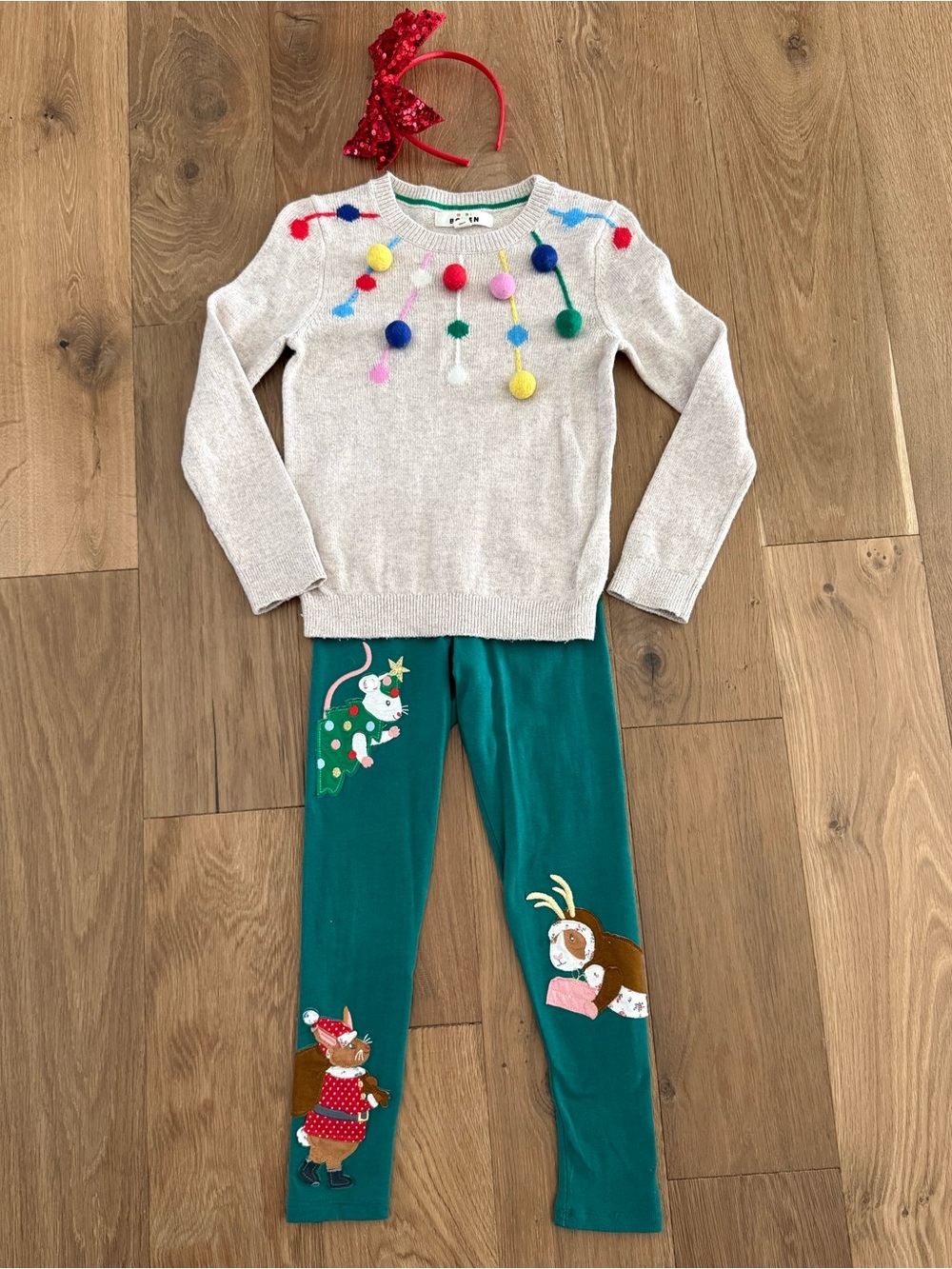 Mini Boden Christmas outfit